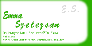 emma szelezsan business card